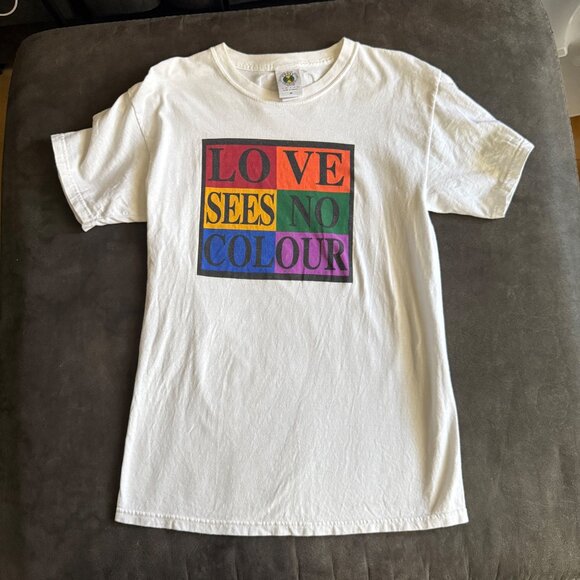 Cross Colours Other - Love Sees No Colour Cross Colours T-Shirt M Unisex White Cotton